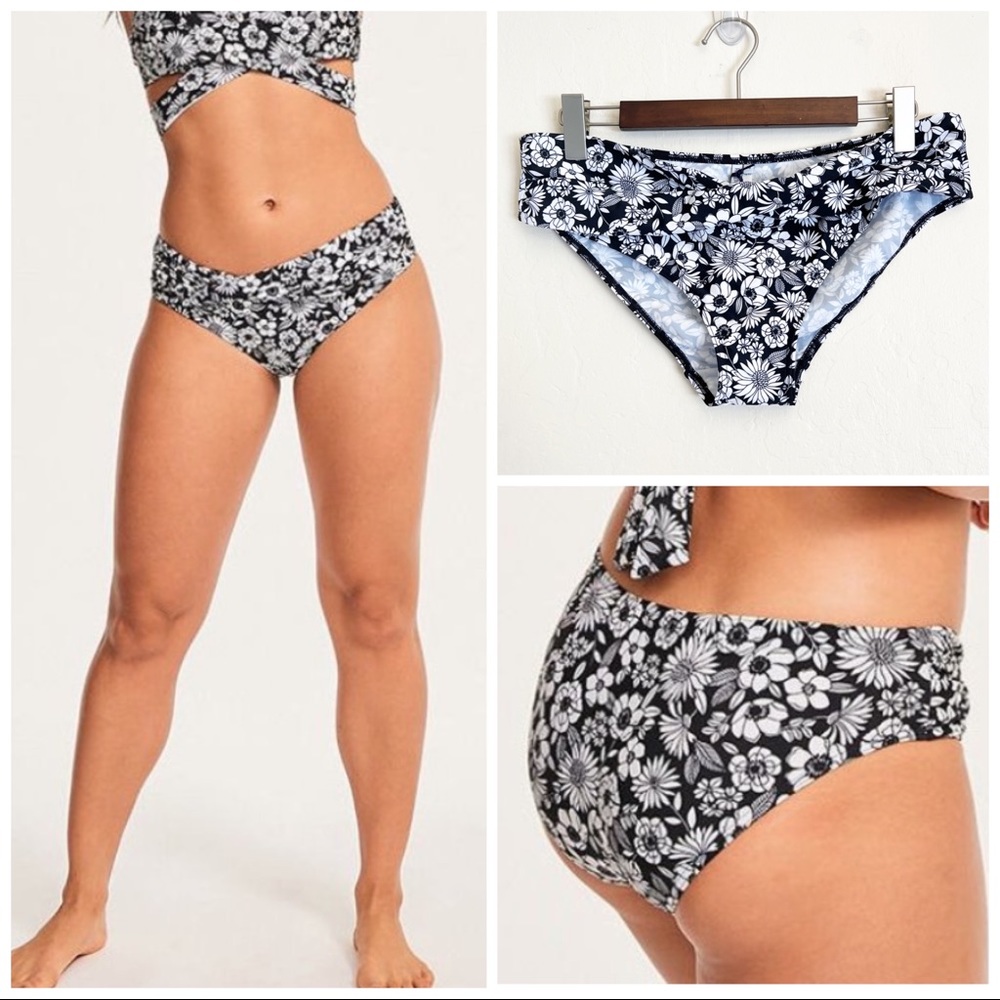 •FIGLEAVES•‎ Florence Twist Fold Brief Bikini Bottoms UK Size 16 / US Size 12